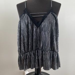 Anthropologie Elodie Silver Tank Top - Medium